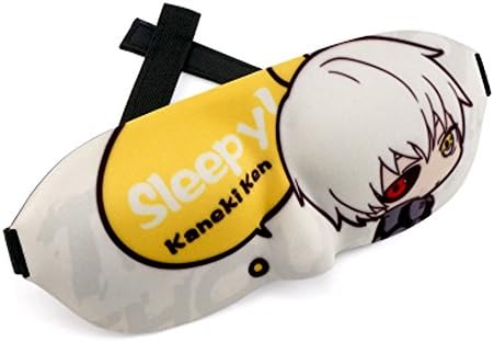Anime Cosplay Comfortable Sleeping Mask Sleeping Eye Travel For Men, Women, Girls, Kids (Tokyo Ghoul)
