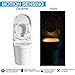 Domini Toilet Night Light Bowl 8-Color Led Sensor Motion-Activated Bathroom Toilet Light for Kids Potty Training 1 Pack,Automatic Work in Darkness Only