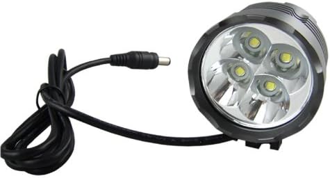 MiiHome 4X CREE XM-L T6 4800Lm LED Bicycle Light, 3 Modes CREE LED Lamp Headlight, Powerful Cree LED Bicycle Lamp Light Flashlight Torch for Outdoor Activities Like Camping, Riding, Climbing, Hiking et