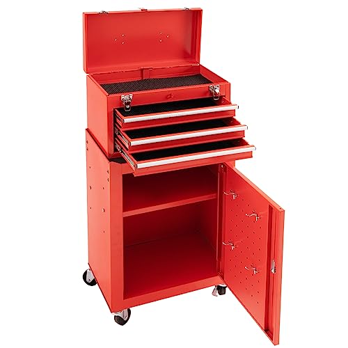 WAYTRIM 3Drawer Rolling Tool Chest With Wheels, Tool Chest With Large Storage And