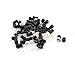 uxcell 50 Pieces Black Plastic 5mm LED Light Mounting Holders Panel