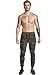 Ouber Men's Fitted Jogger Pants Gym Workout Running Sweatpants with Zipper Bottom (Camo,M)