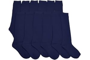 Angelina Girls Cotton Knee High Socks (12-Pack)