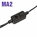 XOX MA2 3.5mm interface Live Stream Streaming Cable Mobile Phone Audio Converter compatible with XOX K10 KS108 sound card for Singing Karaoke