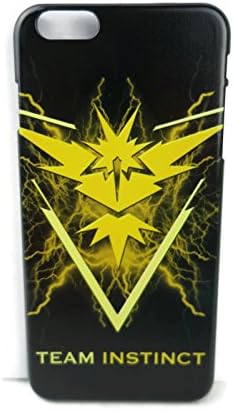 (YP) Pokemon Go Inspired iPhone 6, 6s, 6 Plus, 6s Plus Phone Case ~ Team Red Valor, Team Yellow Instinct, Team Blue Mystic ~ Unique Design (Yellow Instinct, 6 Plus/ 6s Plus)