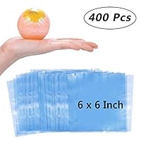 Kuqqi 400 Pcs 6 x 6 inch Shrink Wrap Bags for Soaps, Bath Bombs, Bottles, and DIY Crafts