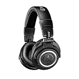Audio-Technica ATH-M50xBT Wireless Bluetooth Over-Ear Headphones, Black