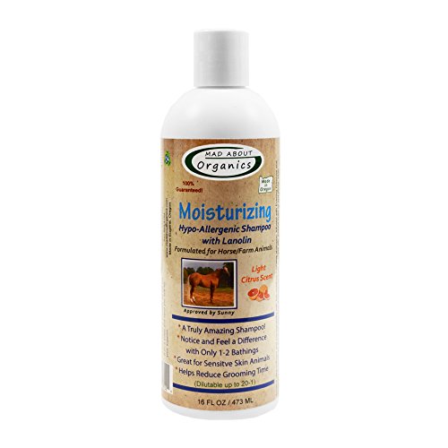 Mad About Organics All Natural Horse/Farm Animal Moisturizing Hypo-Allergenic Shampoo 16oz