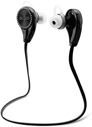 Bluetooth Headphone, Blled Wireless Noise Cancelling In-Ear Earbuds with MIC and High Quality Stereo Sound Earphone (Black)