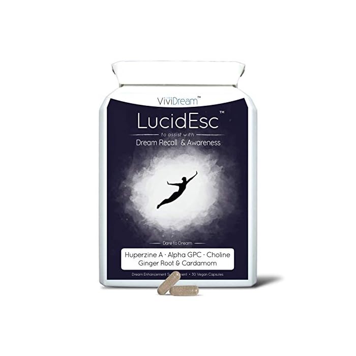LucidEsc | Ultimate Vegan Lucid Dreaming Supplement | Plant-Based Memory + Sleeping Awareness Pills | Huperzine A, Alpha…