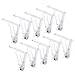 BCP Set of 10 Endurance Plastic Transparent Tablecover Table Cloth Clip Clamp for Home Party & Picnic