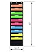 Storage Pocket Chart Hanging Wall File Folder Organizer,Black (1 Pack)