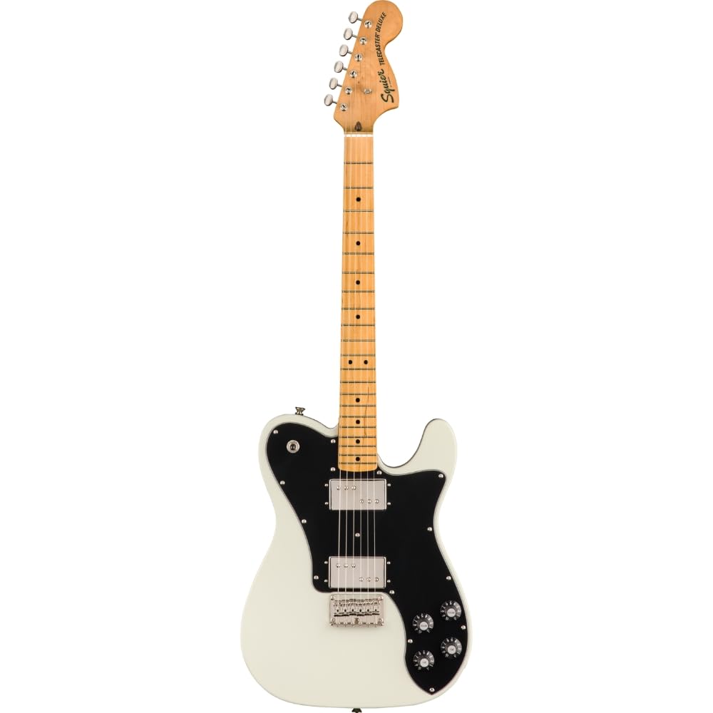 Guitarra eléctrica Fender Squier Classic Vibe 70s Deluxe Telecaster, blanco olímpico, diapasón de arce