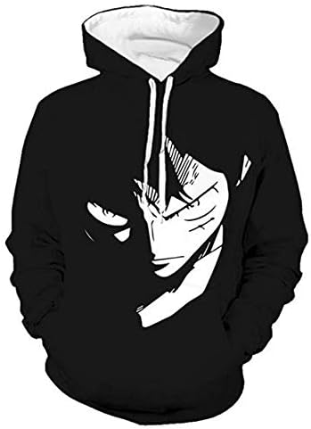 SDJKLAF Spring And Autumn New 3D One Piece Lu Fei Printing Sports And Leisure Sweaters Hooded Tops Can Be