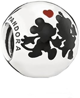 Qinger Disney Charm Minnie and Mickey Forever For Pandora Bracelet Beads 791700ENMX