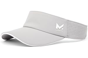 MISSION Structured Cooling Visor - Unisex One Size Cap for Tennis, Golf & Running - Lightweight & Durable