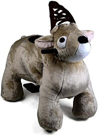 Motorized Plush Animal Ride – Coin or Token Operated Electric Animal Scooter (Christmas Deer)