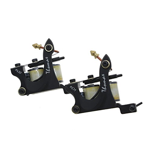 2pcs Coil Tattoo Machine Tattoo Gun for Liner and Shader Alloy Frame from Thomas