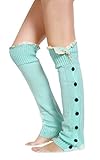 Zeagoo® Women Lace Trim Legging Socks Crochet Knitted Boot Cover Leg Warmers Stocking
