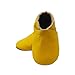 SAYOYO Baby Soft Sole Prewalkers Skid-Resistant Baby Toddler Shoes Cowhide Shoes (12-18 Months, Yellow)