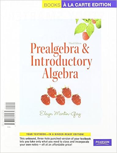 Prealgebra Introductory Algebra A La Carte With Mml Msl Student Access Kit Adhoc For Valuepacks 3rd Edition Martin Gay Elayn 9780321623799 Books