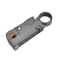 Wire Stripper, Thing-ning Outdoor Multi-Function Automatic Stripping Pliers Cable Stripping Tool Double Blade Stripper(2 Cable Stripper,1 Mini Hexagon Wrench) (Gray)