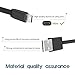 Donkiwins Micro USB to USB(2.0) Flat Cable 3Feet (2pack), Super Durable A Male to Micro B Charge and Sync Cord for Samsung Galaxy S7 Cable/Android/Samsung/MP3/Camera and More Devices