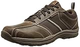 Skechers USA Men's Expected Devention Oxford, Dark Brown, 10 M US