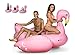 Inflatables Giant Pink Flamingo Pool Float + 3 Flamingo Beverage Holders - PUMP INCLUDED