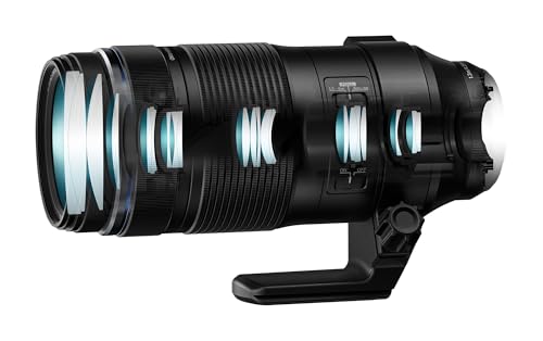 OM SYSTEM M.Zuiko Digital ED 100-400 mm F5.0-6.3 is II Telephoto Lens for Micro Four Thirds System Cameras (Olympus OM-D and Pen, Panasonic G-Series) Dust Splash Proof Black