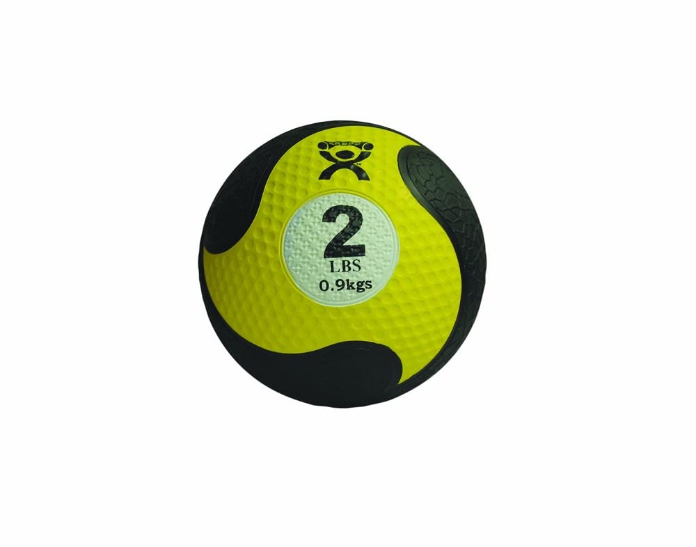 CanDo Medicine ball made of rubber - CanDo weight - 0,9 kg - alternative to dumbbells