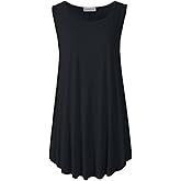 LARACE Tank Tops for Women Plus Size Sleevelss Tunic Casual Summer Clothes Swing Shirts for Leggings
