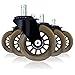 Desk Office Chair Wheels ZBRANDS Rollerblade Wheels for Office Chair Casters, Chair Wheels Replacement, Lightweight, Good for All Floors, Office Furniture Casters, Computer Chair Gaming Chair Wheels