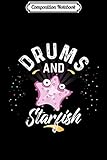 Composition Notebook: Drums And STARFISH  for Drummer  Journal/Notebook Blank Lined Ruled 6x9 100 Pages