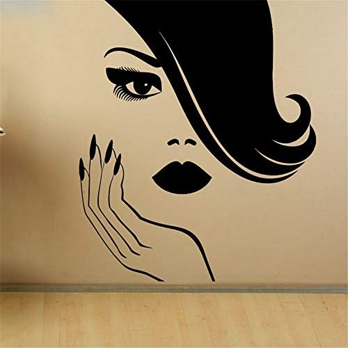 Peel and Stick Removable Wall Stickers Manicure Beauty Girl Hands Nails Salon Sticker Home Decor Living Room Decoration