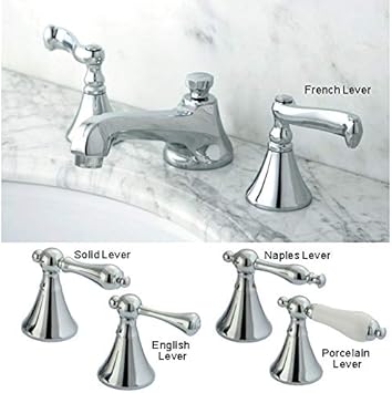 Latón de Kingston cromo generalizada grifo baño grifo plata: Amazon.es