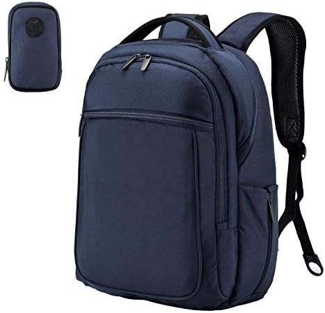 Wemk Laptop Backpack, Business Backpack, Travel Computer Backpack for Women & Men, Water Resistant College School Computer Bag with a Little Bag, Fits 14.1 Inch Laptop& Notebook (Blue)