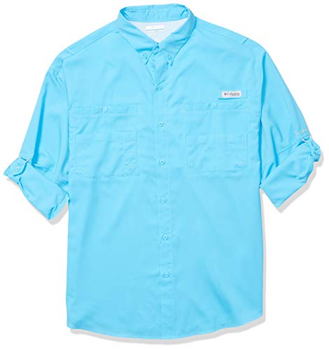 Columbia Men's PFG Tamiami II Long Sleeve Shirt - Big , Riptide, 2X