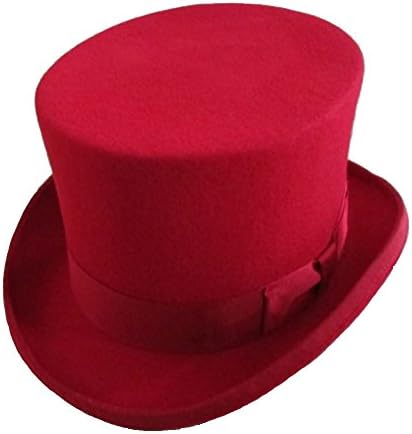 Elong Mens 100% Wool Felt Magic Top Hats Satin Lined 5" Tall Fedora,Recommended Gifts