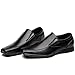 OUOUVALLEY Classic Formal Slip On Leather Lining Modern Loafer Shoes OUOU-004 (10.5 D(M) US, Black)