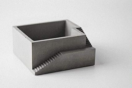 Virtue Silicone Home furnishings Concrete Square with Stairs Flower Desktop Moss Bonsai Cement Multi-Flower pots Mold