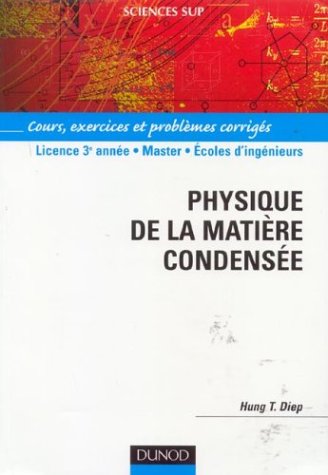 Physique de la matière condensée