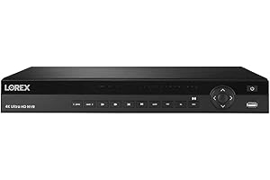 Lorex N882A63B Series 16 Channel 4K HD 3TB IP Ultra HD Security System Network Video Recorder (NVR) with Lorex Cloud Connectivity, Real Time 30FPS, Audio Recording, Multiple Recording Modes, Black