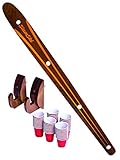 GoPong Slamski | Vintage Wood 4 Person Drinking Ski