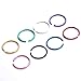 Misscat 40pcs Surgical Steel Lip Ear Nose Hopp Ring Clip Fake Septum Clicker Non Piercing Jewelry (Multicolor)