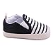 Voberry® Baby Boys Girls Toddlers Striped Sneakers Soft Sole Anti-slip Outdoor Canvas Shoes (0~6 Month, Black)