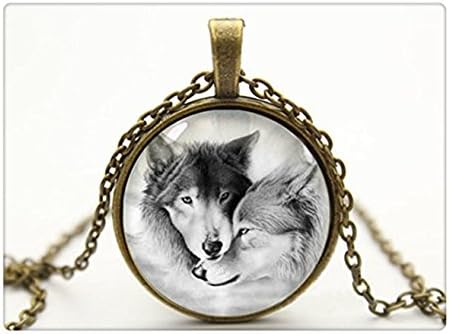 Love Wolf Necklace Wolf Pendant Jewelry- With Free Jewelry
