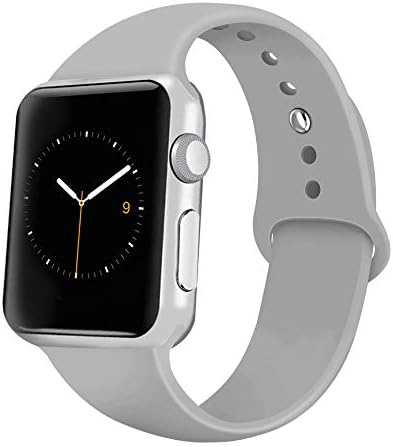 Recoppa for Apple Watch Strap, Soft Silicone Replacement Bands Compatible with Apple Watch 38mm 42mm 40mm 44mm and iWatch Series 4, Series 3, Series 2, Series 1