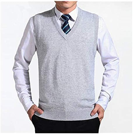 Tyler Morrison Solid Color Men Cashmere Sweaters Wool Pullover Mens V-Neck Sleeveless Jersey Hombre