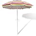 SNAIL 6.5 feet Beach Umbrella Silver Coating Inside Sun ray Protection Fiberglass Ribs with Integrated Sand Anchor,Include Carry Bag,Yellow,Blue,Multi-Color (Mulit-Color-A)